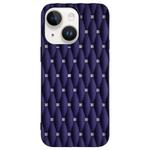 For iPhone 15 Weave Cooling Solid Color TPU Phone Case(Purple Blue)