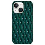 For iPhone 14 Weave Cooling Solid Color TPU Phone Case(Green)