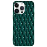 For iPhone 14 Pro Weave Cooling Solid Color TPU Phone Case(Green)