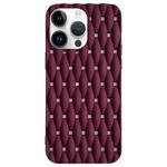 For iPhone 14 Pro Weave Cooling Solid Color TPU Phone Case(Wine Red)