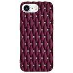 For iPhone 7 / 8 / SE 2022 Weave Cooling Solid Color TPU Phone Case(Wine Red)