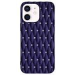 For iPhone 12 Weave Cooling Solid Color TPU Phone Case(Purple Blue)