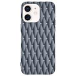 For iPhone 12 Weave Cooling Solid Color TPU Phone Case(Grey)