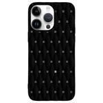 For iPhone 12 Pro Max Weave Cooling Solid Color TPU Phone Case(Black)