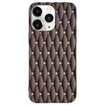 For iPhone 11 Pro Max Weave Cooling Solid Color TPU Phone Case(Brown)