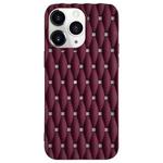 For iPhone 11 Pro Weave Cooling Solid Color TPU Phone Case(Wine Red)