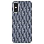 For iPhone X / XS Weave Cooling Solid Color TPU Phone Case(Grey)