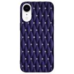 For iPhone XR Weave Cooling Solid Color TPU Phone Case(Purple Blue)