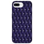 For iPhone 7 Plus / 8 Plus Weave Cooling Solid Color TPU Phone Case(Purple Blue)