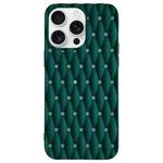 For iPhone 16 Pro Max Weave Cooling Solid Color TPU Phone Case(Green)