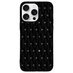 For iPhone 16 Pro Weave Cooling Solid Color TPU Phone Case(Black)