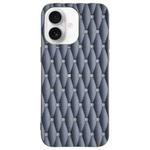 For iPhone 16 Plus Weave Cooling Solid Color TPU Phone Case(Grey)