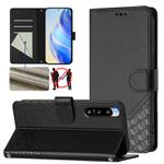 For Sony Xperia 5 IV Honeycomb Embossing RFID Leather Phone Case(Black)