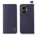 For Redmi Turbo 4 Pro KHAZNEH Nappa Top Layer Cowhide Leather Phone Case(Blue)