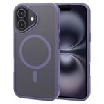 For iPhone 16 GEBEI Skin Feel MagSafe Magnetic Phone Case(Purple)