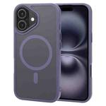 For iPhone 16 Plus GEBEI Skin Feel MagSafe Magnetic Phone Case(Purple)