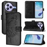 For Xiaomi Civi 5 Pro 5G Embossed Butterfly Leather Phone Case(Black)