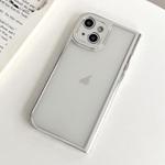 For iPhone 15 Electroplated Solid Color Fine Hole TPU Phone Case(Transparent)