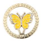 Butterfly Metal Mobile Phone Ring Holder(Yellow)