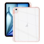 For iPad Air 11 2024 / 2022 10.9 Acrylic Hybrid TPU Tablet Case with Pen Slot(Pink)