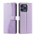 For iPhone 16 Pro Max Voltage Ultra-thin Dot Leather Phone Case(Purple)