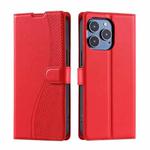 For iPhone 16 Pro Max Voltage Ultra-thin Dot Leather Phone Case(Red)