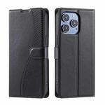 For iPhone 16 Pro Max Voltage Ultra-thin Dot Leather Phone Case(Black)