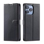 For iPhone 16 Pro Voltage Ultra-thin Dot Leather Phone Case(Black)