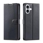 For iPhone 16 Plus Voltage Ultra-thin Dot Leather Phone Case(Black)