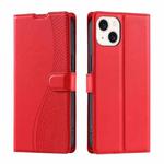 For iPhone 15 Plus Voltage Ultra-thin Dot Leather Phone Case(Red)