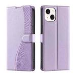 For iPhone 15 Voltage Ultra-thin Dot Leather Phone Case(Purple)