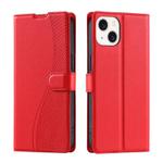 For iPhone 15 Voltage Ultra-thin Dot Leather Phone Case(Red)