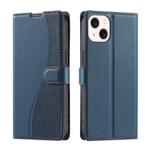 For iPhone 14 / 13 Voltage Ultra-thin Dot Leather Phone Case(Blue)