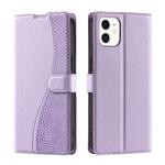 For iPhone 12 mini Voltage Ultra-thin Dot Leather Phone Case(Purple)