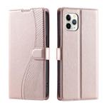 For iPhone 11 Pro Max Voltage Ultra-thin Dot Leather Phone Case(Rose Gold)