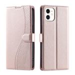 For iPhone 11 Voltage Ultra-thin Dot Leather Phone Case(Rose Gold)