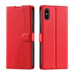 For iPhone XS Max Voltage Ultra-thin Dot Leather Phone Case(Red)