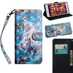 For Samsung Galaxy Note20 Ultra 3D Painted Pattern Horizontal Flip TPU + PU Leather Case with Holder & Card Slots & Wallet & Lanyard(Tiger)