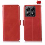 For Xiaomi 14T Pro Magnetic Crazy Horse Texture Genuine Leather RFID Phone Case(Red)