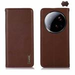 For Xiaomi 15 Ultra KHAZNEH Nappa Top Layer Cowhide Leather Phone Case(Brown)