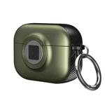 For AirPods Pro 2 Camera Series PC + TPU Headset Shockproof Carbon Fibre Case(Green)