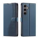 For Samsung Galaxy S24 5G Voltage Ultra-thin Dot Leather Phone Case(Blue)