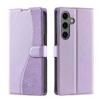 For Samsung Galaxy S24 FE 5G Voltage Ultra-thin Dot Leather Phone Case(Purple)