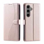 For Samsung Galaxy S23 FE 5G Voltage Ultra-thin Dot Leather Phone Case(Rose Gold)