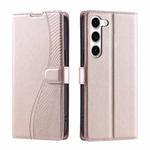 For Samsung Galaxy S23 5G Voltage Ultra-thin Dot Leather Phone Case(Rose Gold)