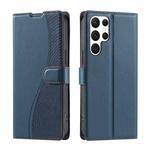 For Samsung Galaxy S23 Ultra 5G Voltage Ultra-thin Dot Leather Phone Case(Blue)