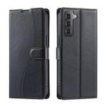 For Samsung Galaxy S22 5G Voltage Ultra-thin Dot Leather Phone Case(Black)