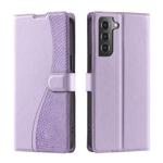 For Samsung Galaxy S22+ 5G Voltage Ultra-thin Dot Leather Phone Case(Purple)