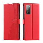 For Samsung Galaxy S20 FE Voltage Ultra-thin Dot Leather Phone Case(Red)