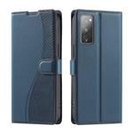 For Samsung Galaxy S20 FE Voltage Ultra-thin Dot Leather Phone Case(Blue)